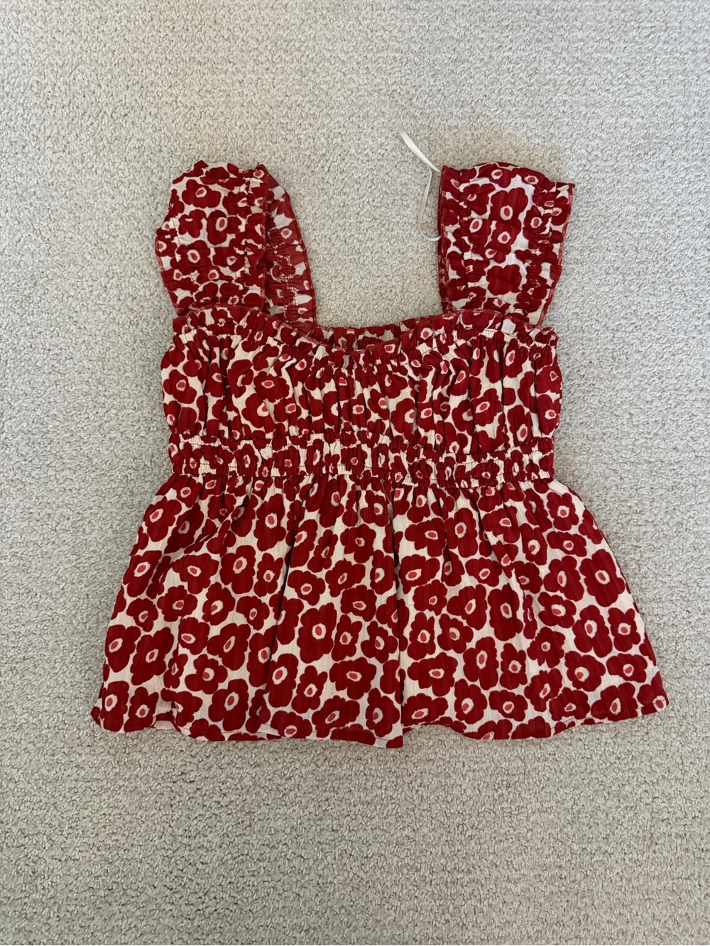 Thirty/Thirty Cropped Patterned Tank, size small
